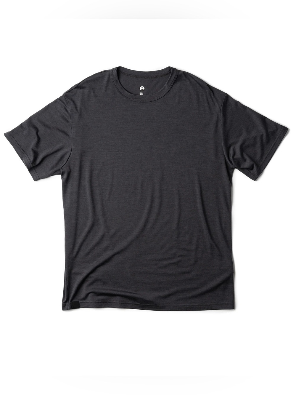 OUTLIER NYC  ULTRAFINE MERINO CUT TWO T-SHIRT ANTHRACITE